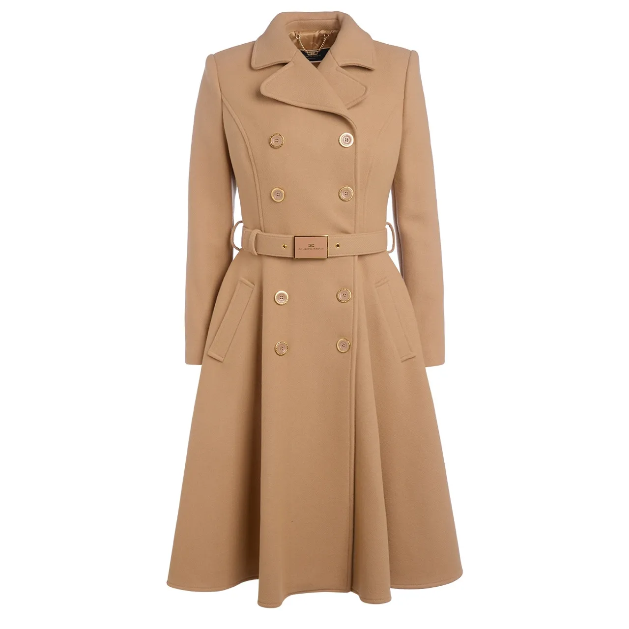 Elisabetta Franchi Manteau camel 