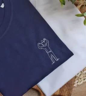 Embroidered T-shirt - Father Son
