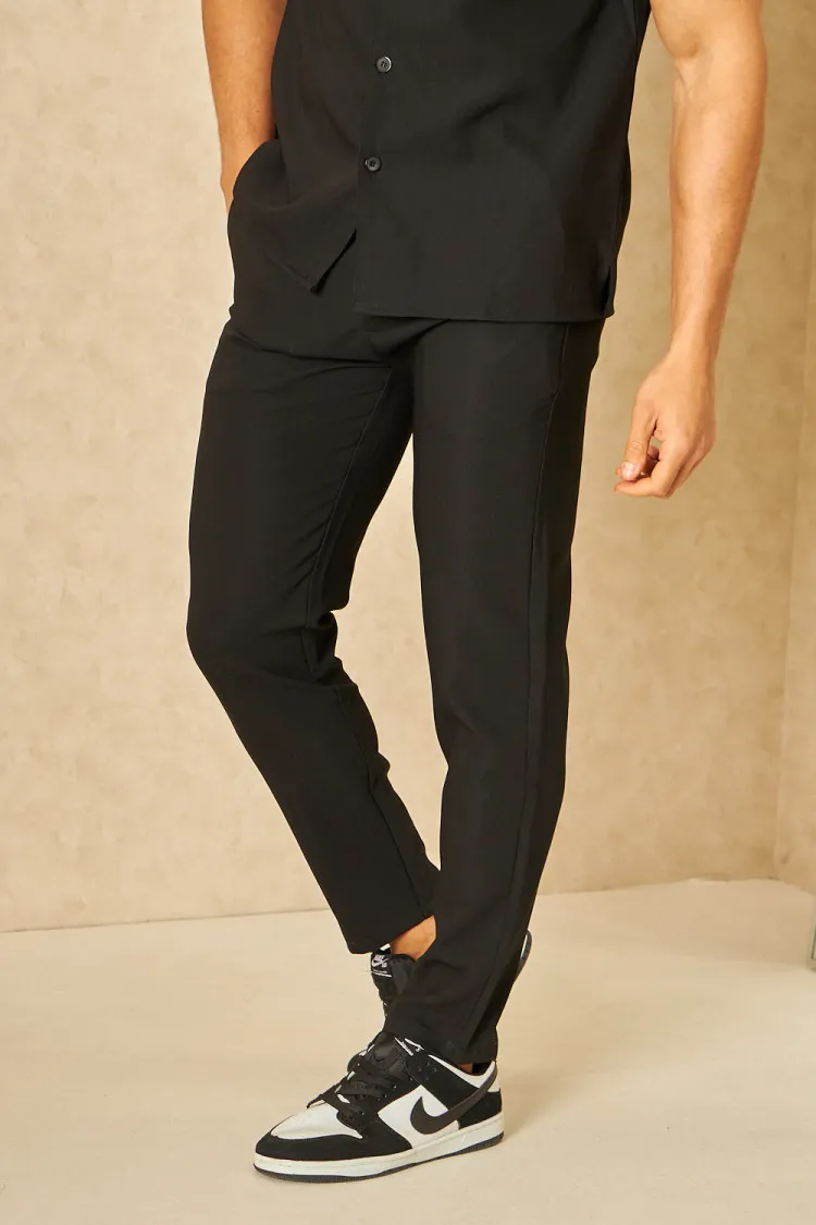 Ensemble 2 pièces chemise + pantalon noir