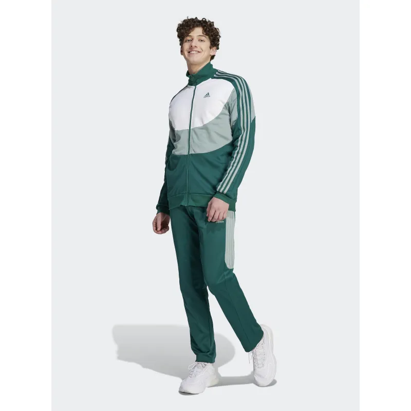 Ensemble de survêtement colorblock vert homme - Adidas | wimod