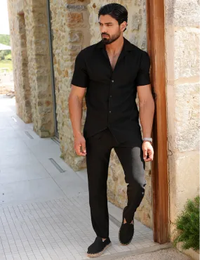 Ensemble pantalon et chemise plissé / 62869 - JEANS INDUSTRY