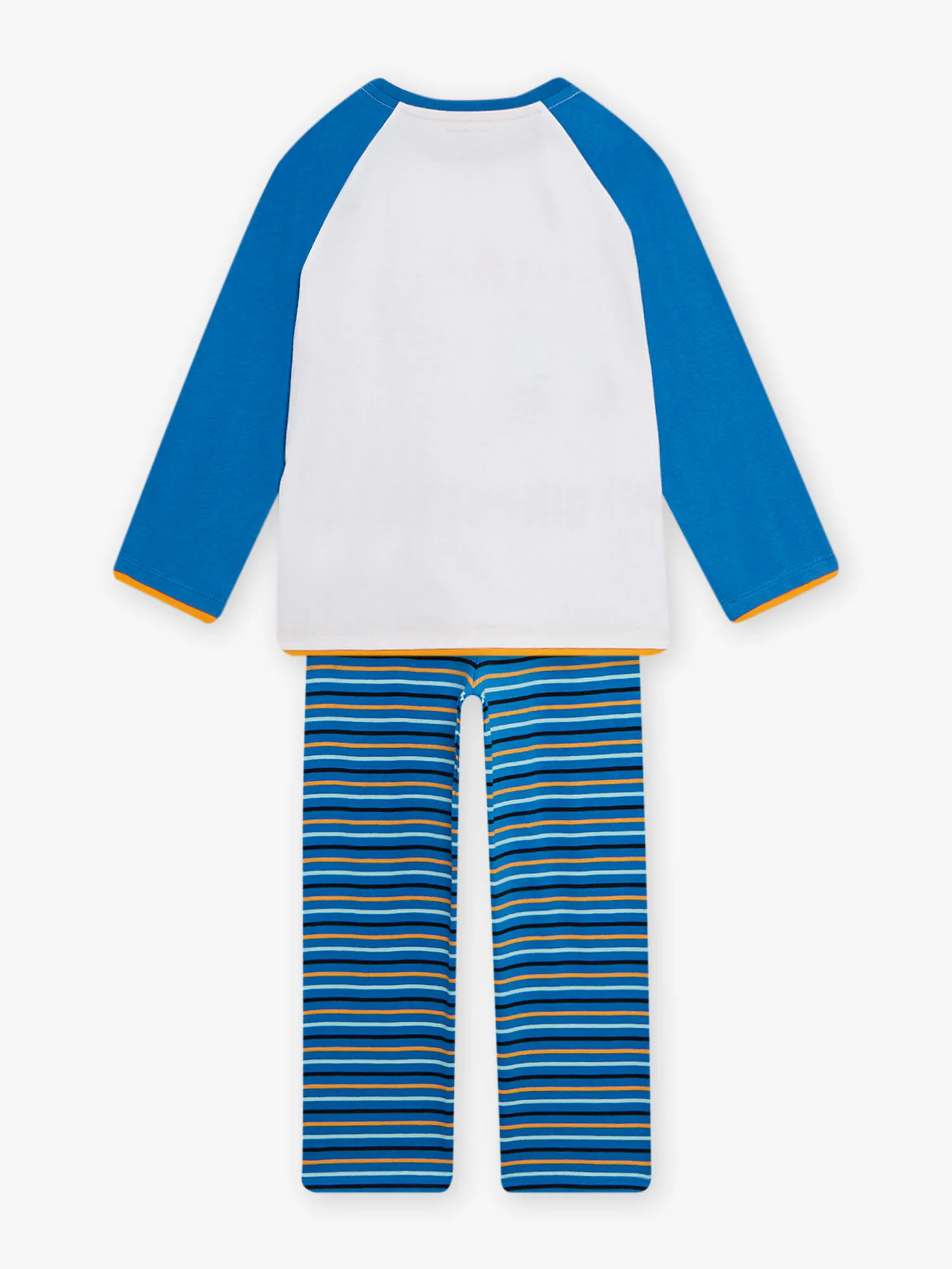 Ensemble pyjama motif dinosaure à moto enfant garçon