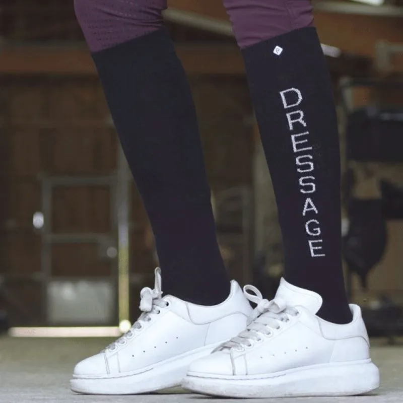 Equithème - Chaussette dressage noir (x1)