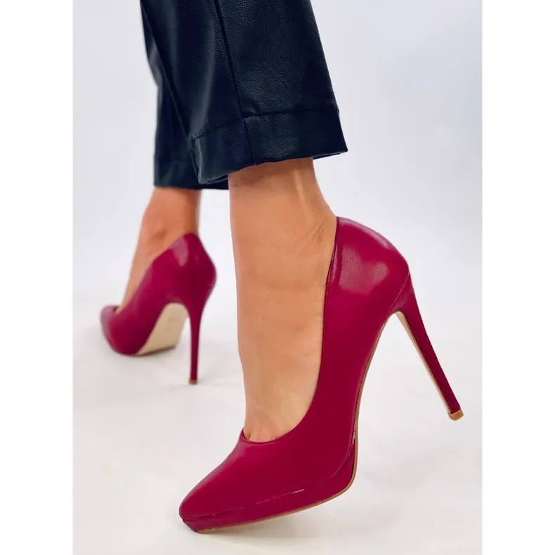 Escarpins Blume Wine à talons hauts rouge