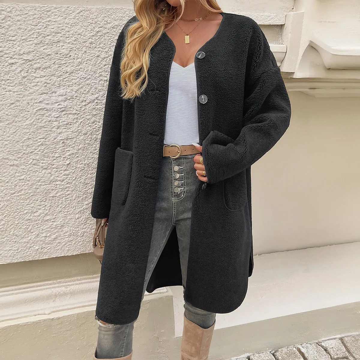 Femmes - Trench-coat décontracté - Tissu léger avec poches pratiques -