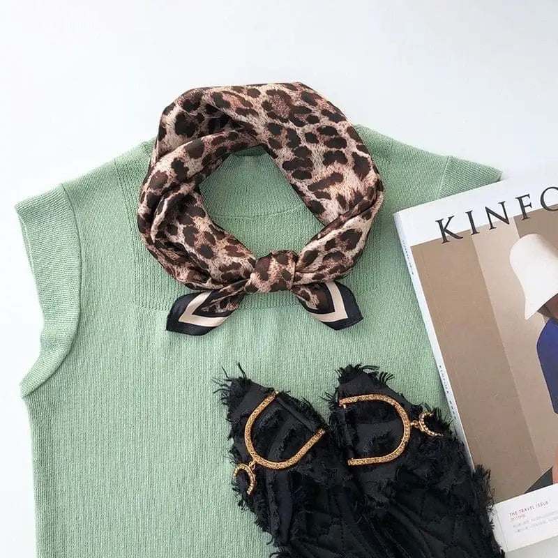 Foulard Cheveux Léopard
