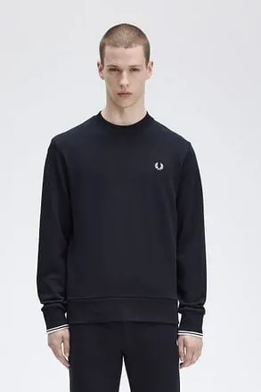 Fred Perry Pull Logo Bleu Marine M7535-248 commander en lign