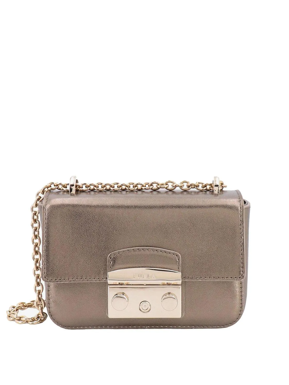 Furla Metropolis Mini Sac À Bandoulière Couleur Or-Bronze - Achetez À Prix Outlet!