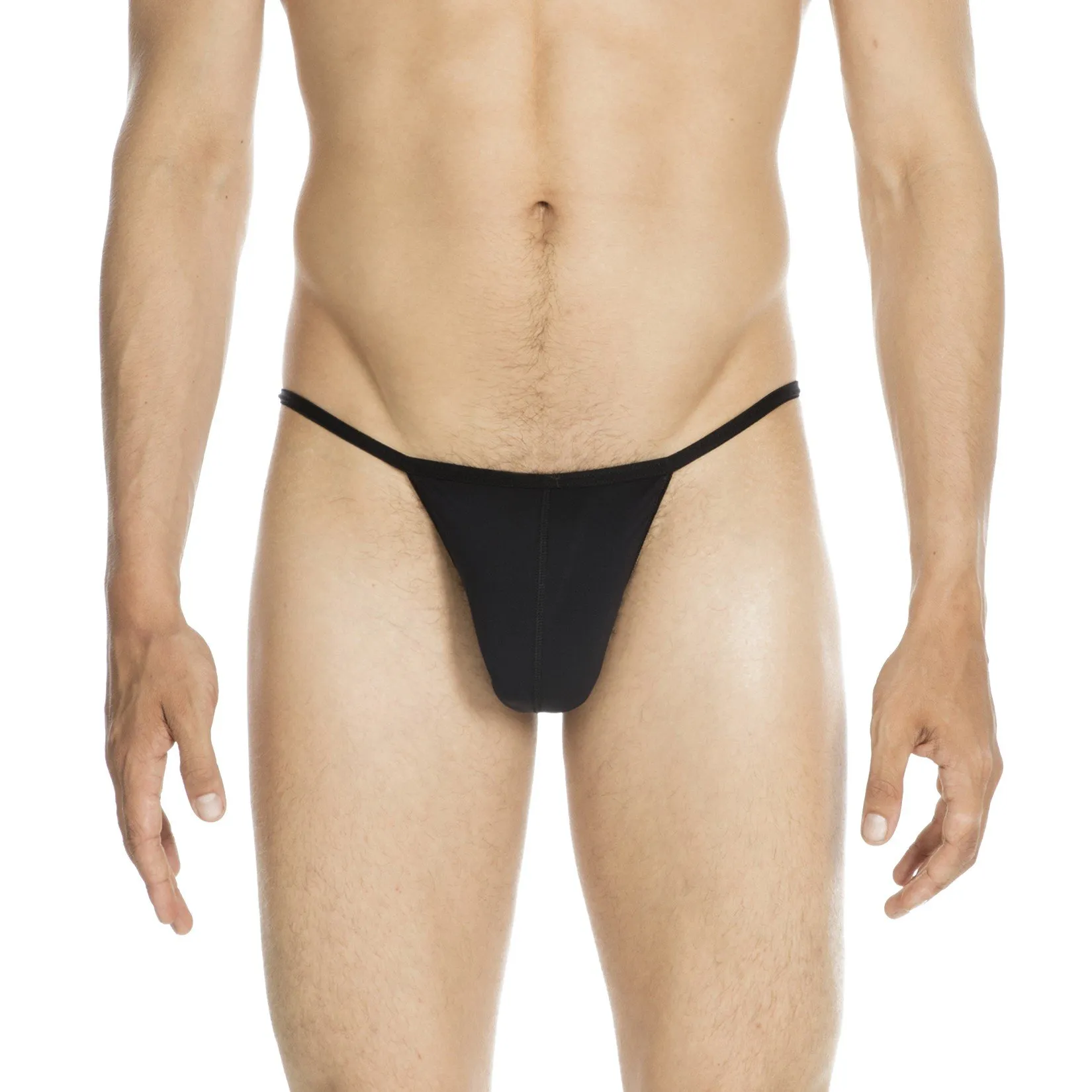 G-String Plume - noir - HOM : vente strings homme String HOM