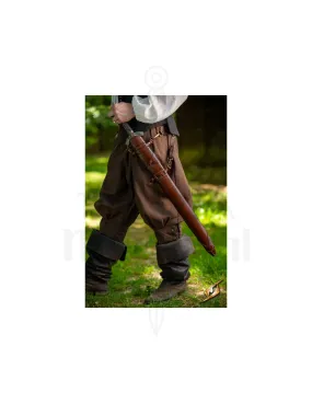 Gaine d'épée pour ceintures marron (75 cm.) ⚔️ Boutique Épées