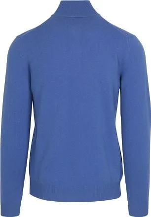 Gant Half Zip Pull Laine D'Agneau Bleu 87213-407 commander e