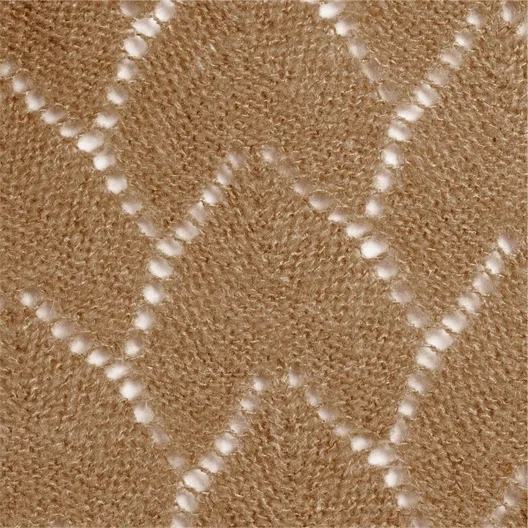 Gilet ajouré camel