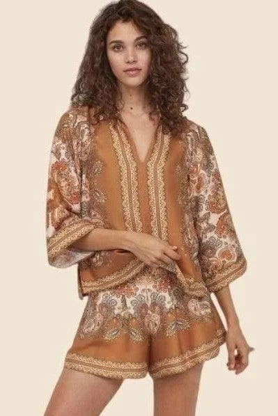Gilet blouse bohème