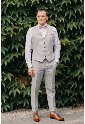 Gilet CHRIS gris à carreaux Taille 44 Couleur Gris