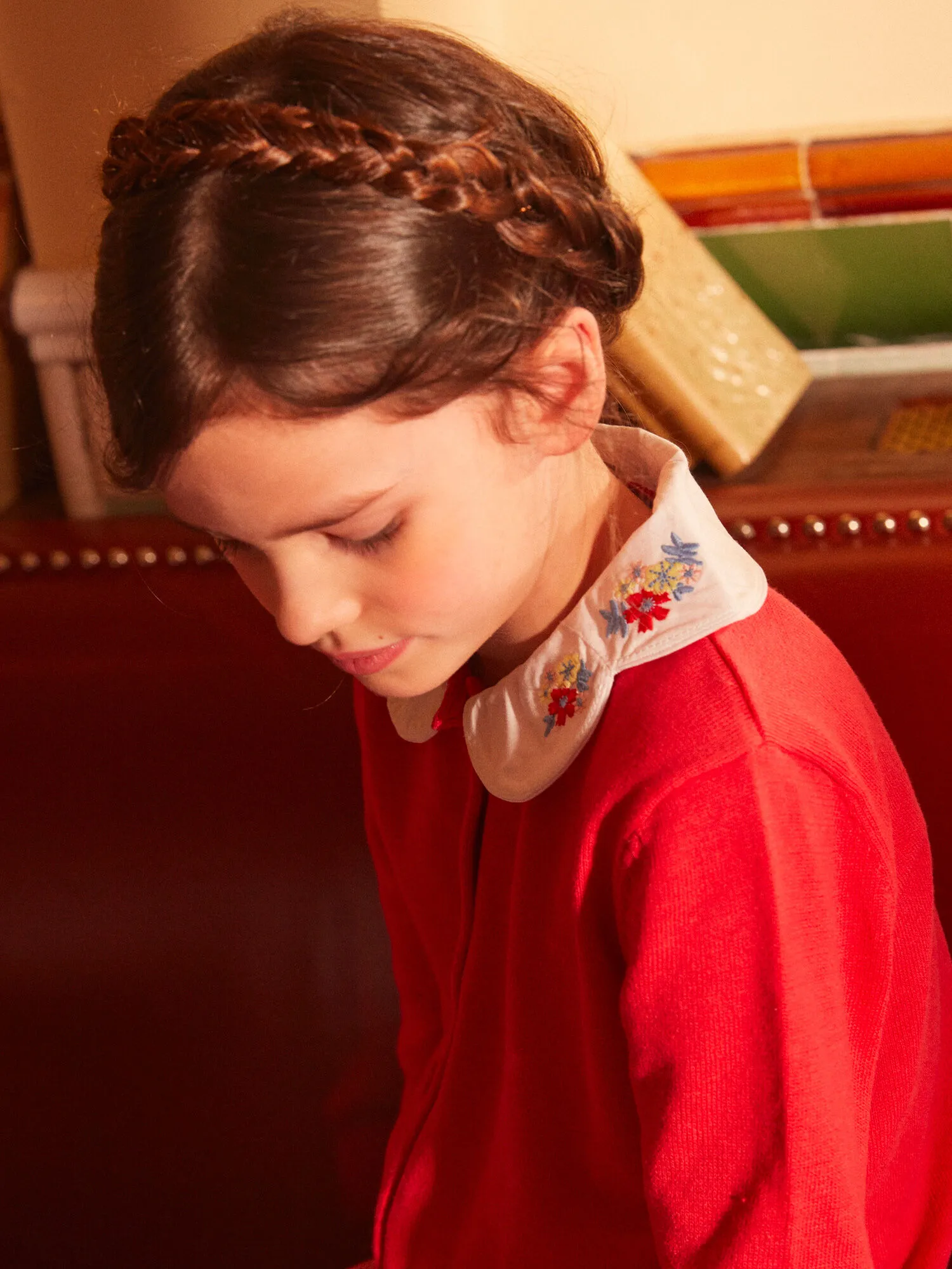 Gilet col claudine