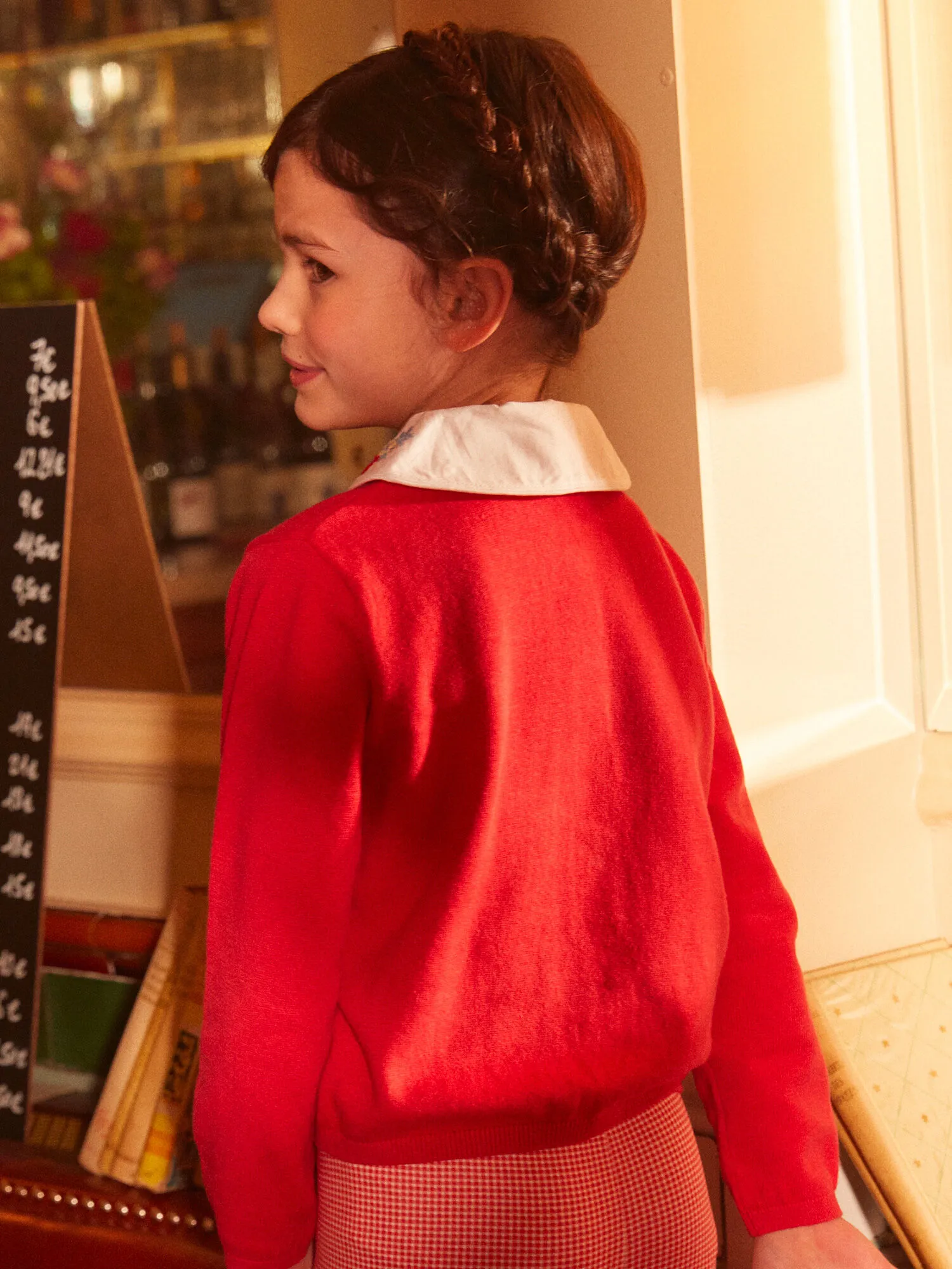 Gilet col claudine