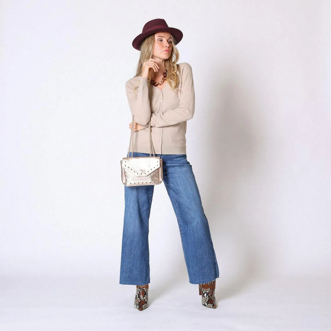 Gilet col V en cachemire Callista | Gilet / Cardigan 3 SUISSES