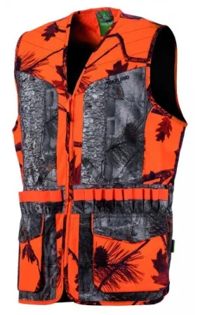 Gilet de chasse orange camo forest TREELAND
