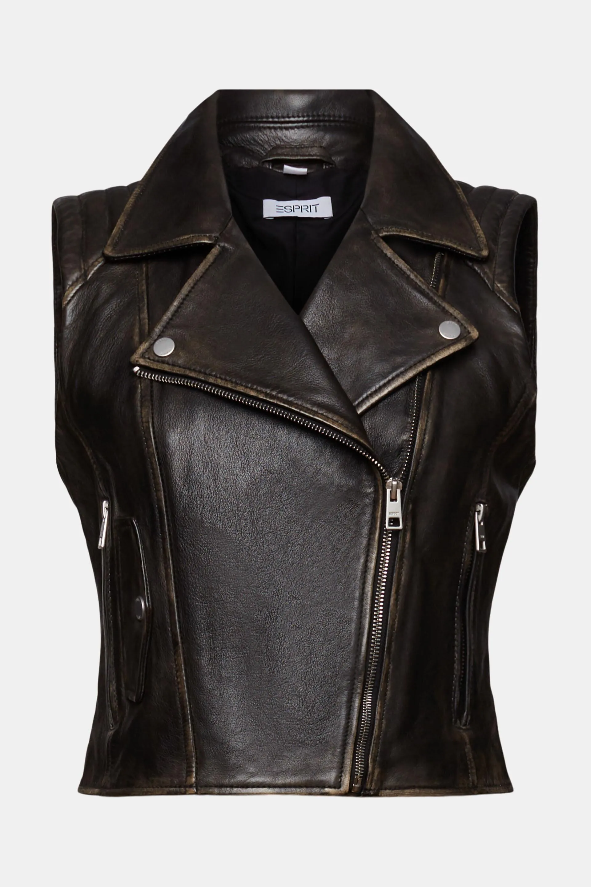 Gilet de moto en cuir