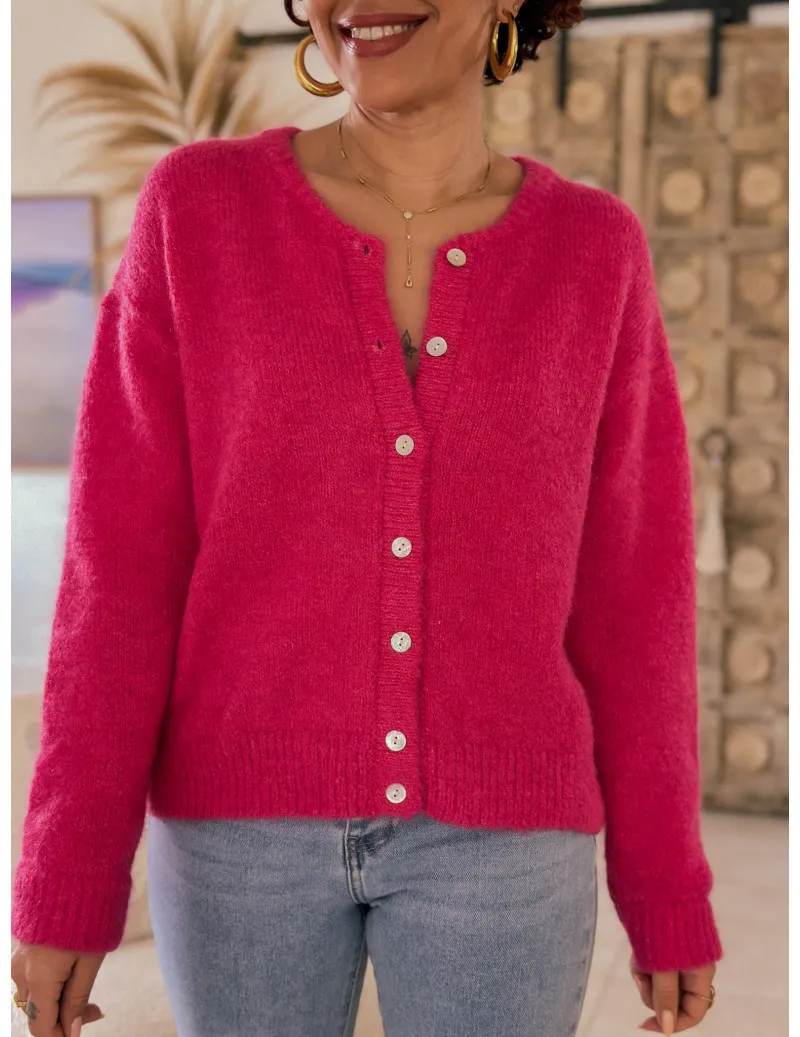 Gilet Fuchsia Raven | MONLOOK