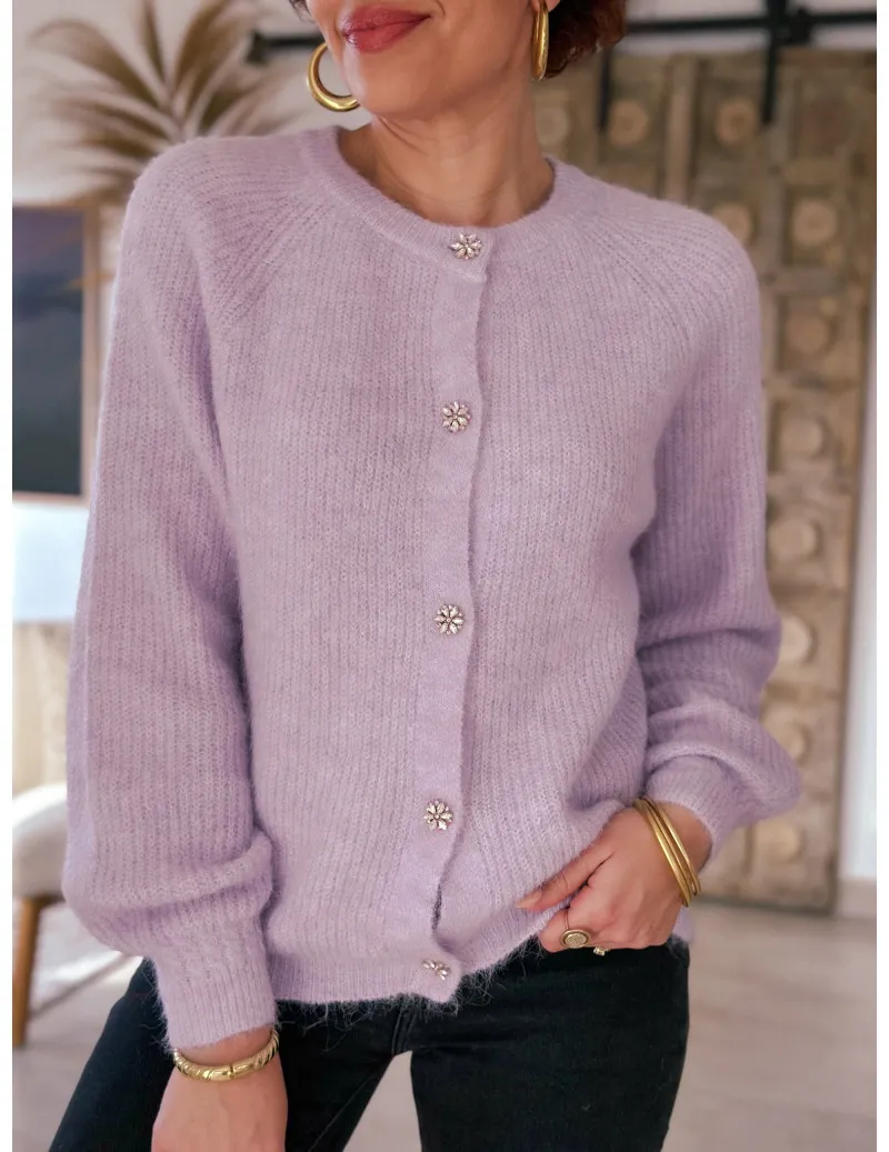 Gilet lilas - Iris