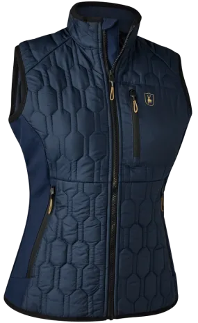 Gilet Mossdale Quilted bleu femme Deerhunter