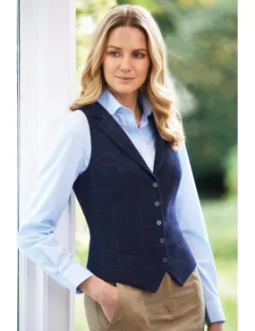 Gilet Nashville Bleu Marine à Carreaux