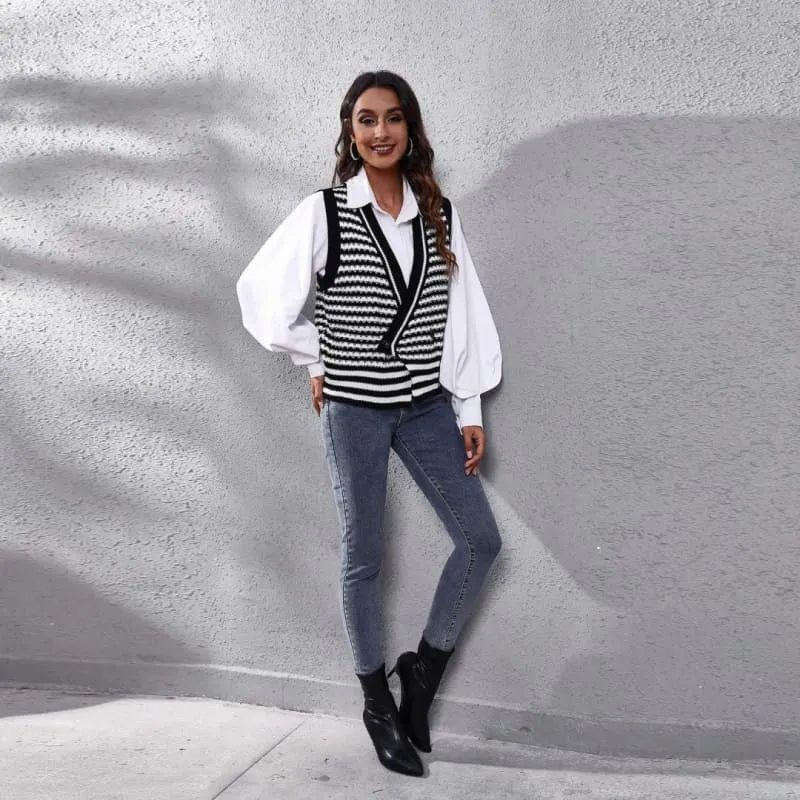 Gilet pull femmes chic