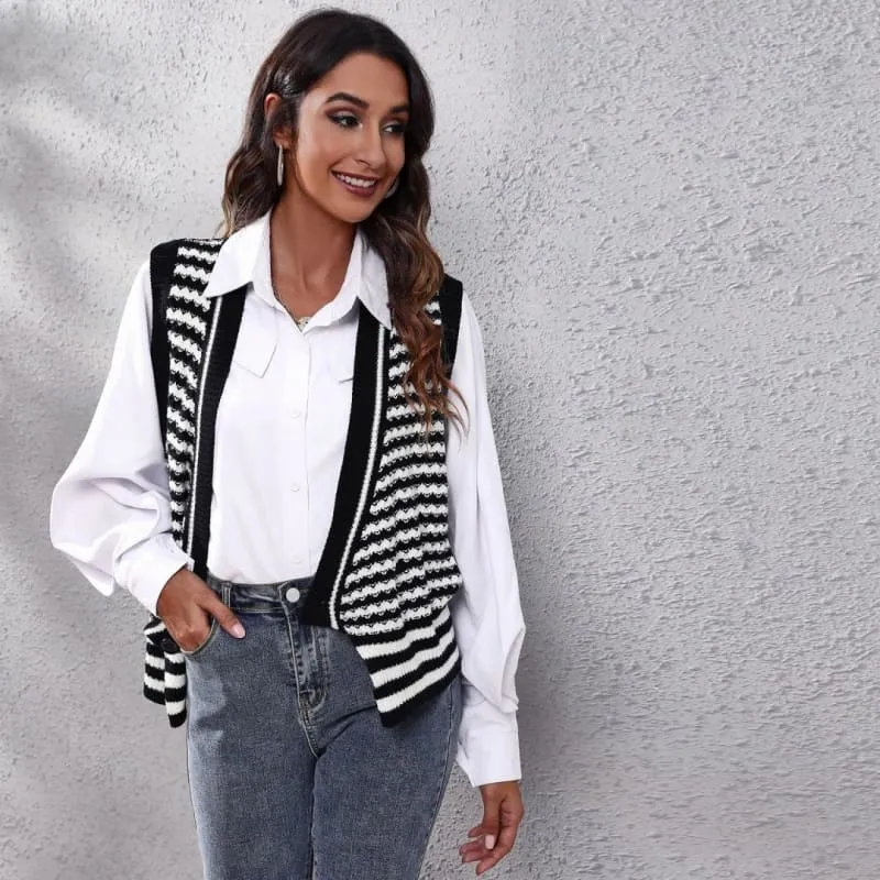 Gilet pull femmes chic