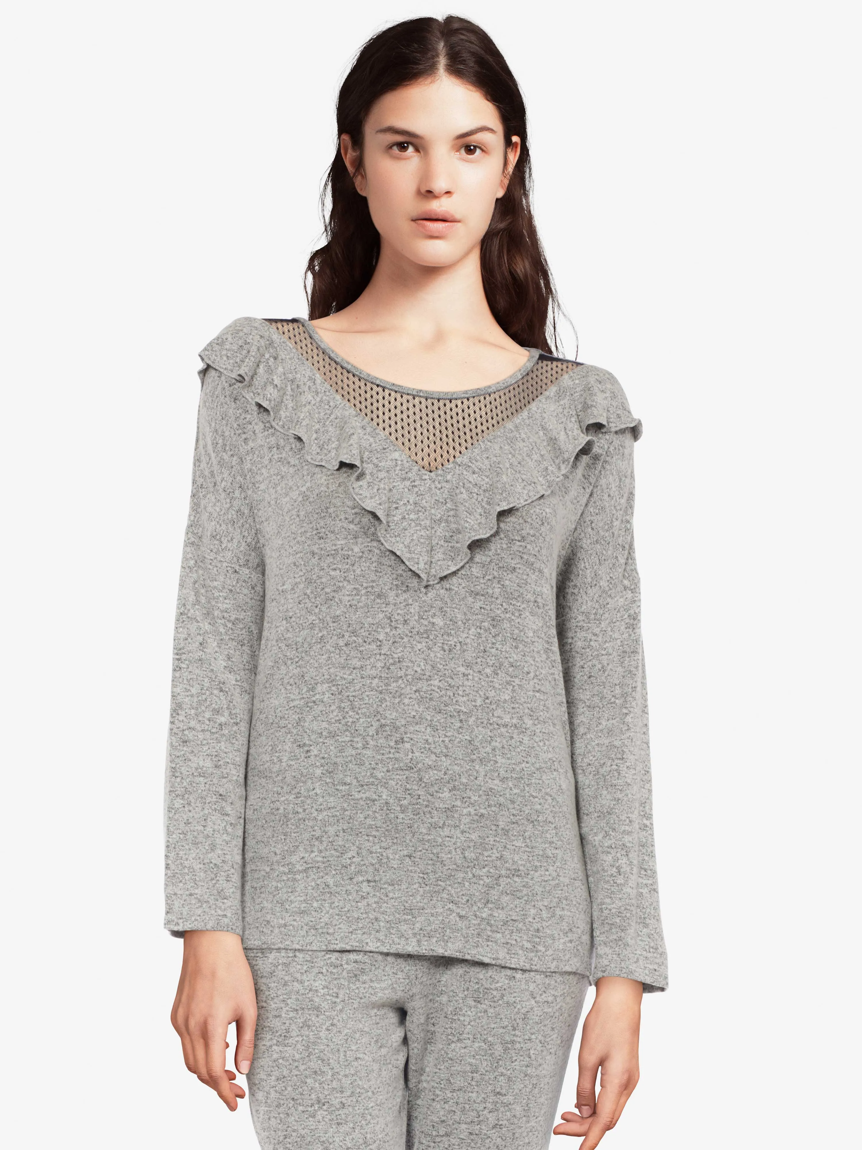 Haut de pyjama - Melrose Gris chiné | Darjeeling