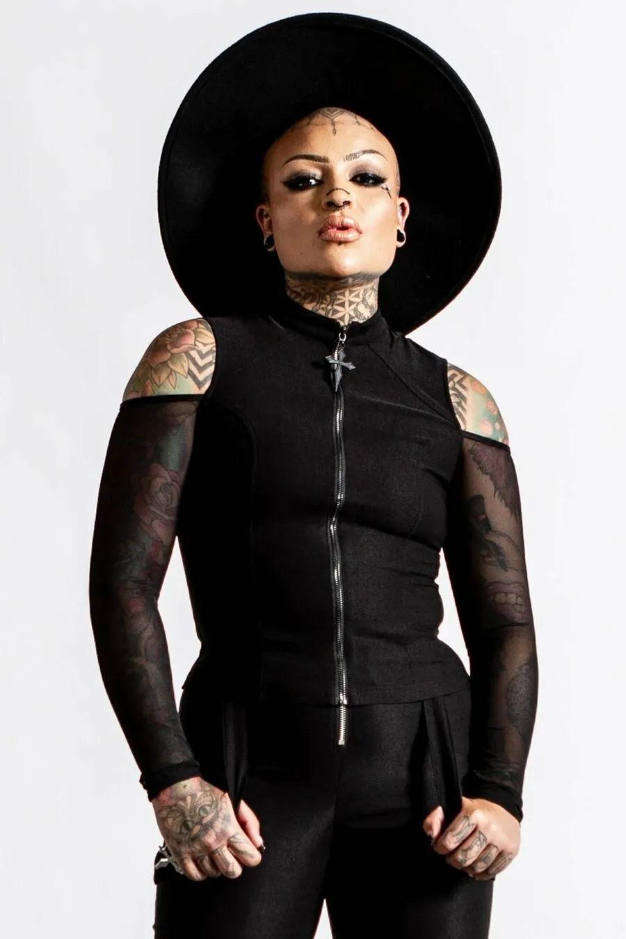Haut gothique femme manches longues KILLSTAR 'scarah'