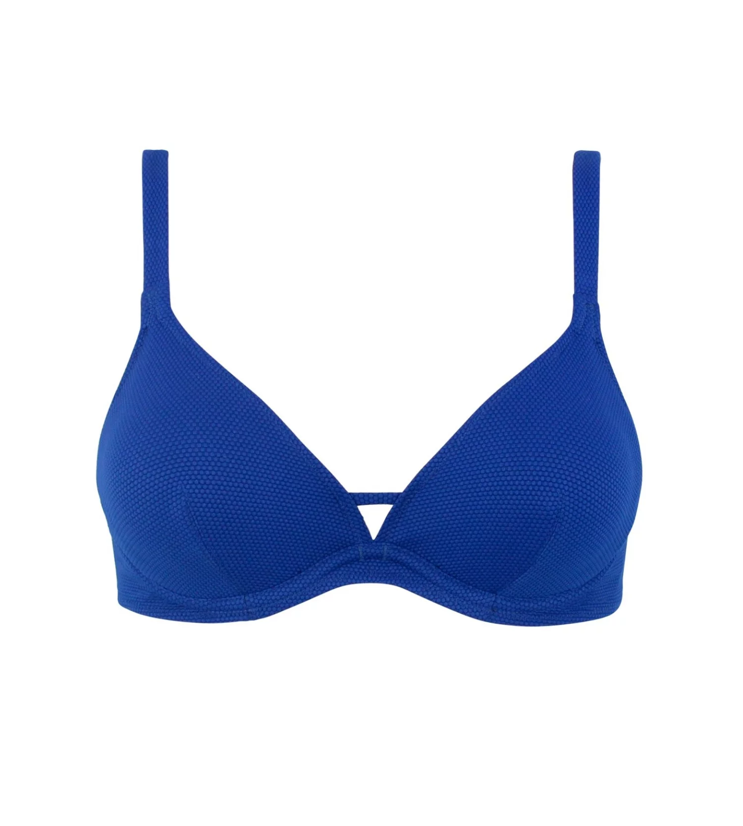 Haut maillot triangle Bellagio Bleu JANINE ROBIN | Lingerie Sipp