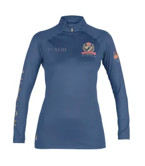 Haut thermique femme bleu marine Aubrion