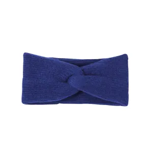 Headband twisté en maille - Bleu