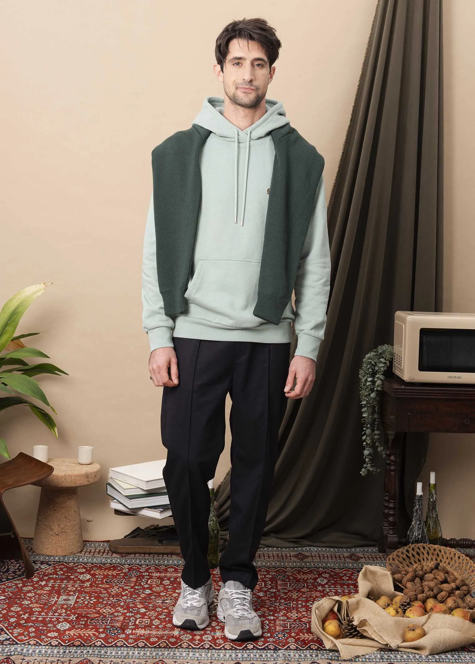 HOODIE CORTON EUCALYPTUS