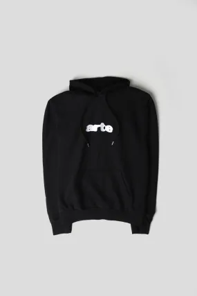 HOODIE EMBROIDERY LOGO NOIR ET BLANC