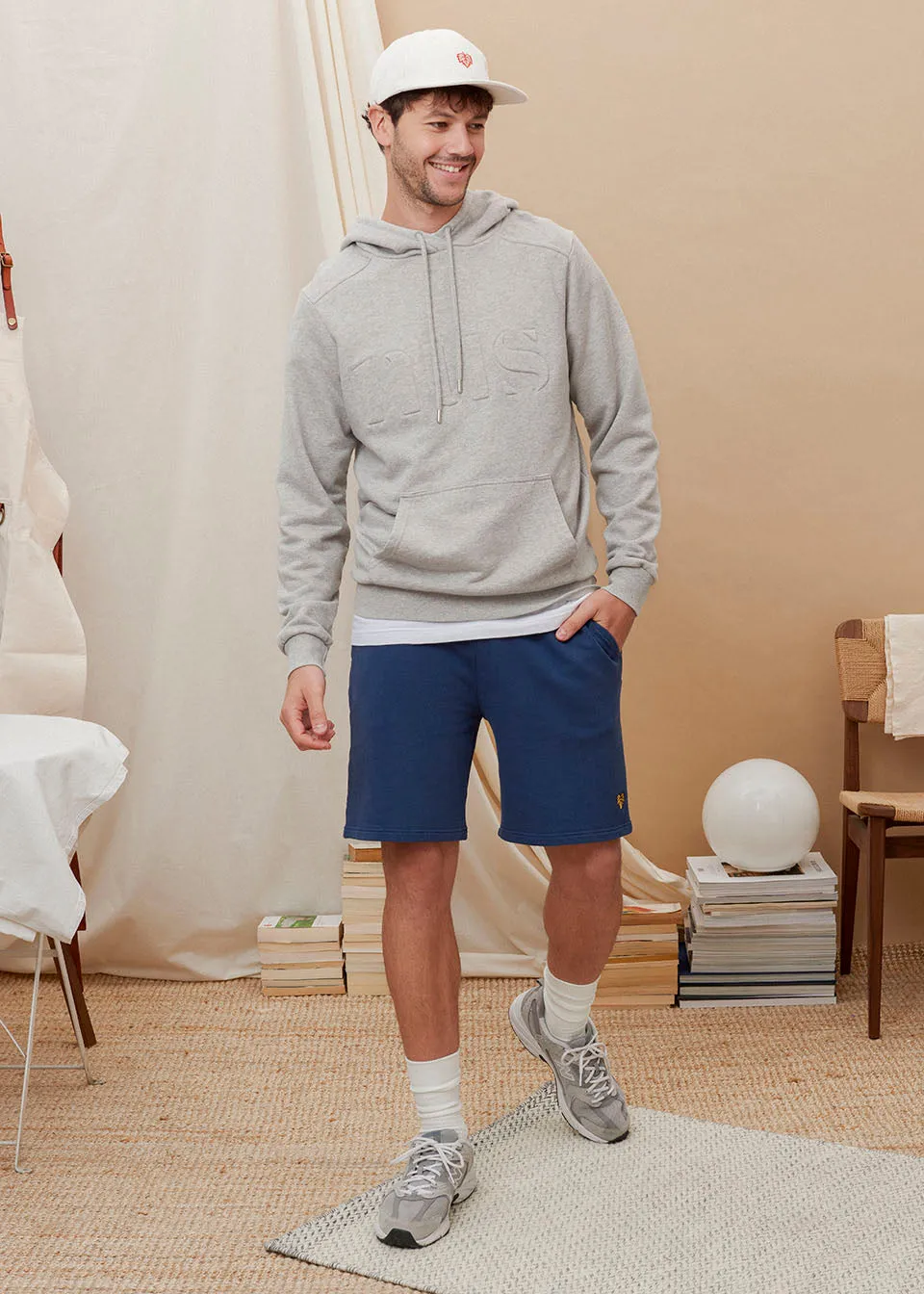 HOODIE NUS GRIS 100% COTON