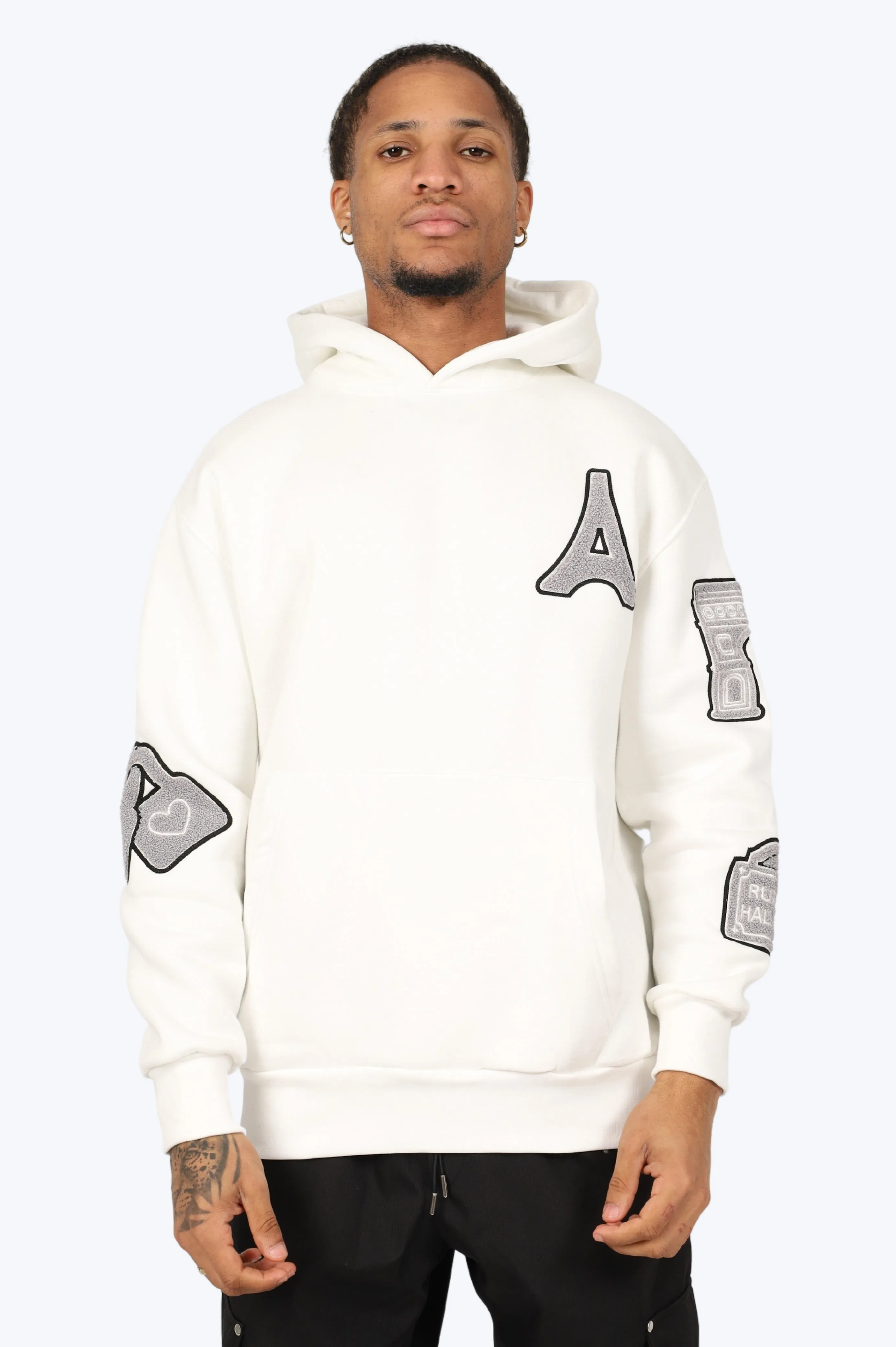 HOODIE PARIS ICONIC - BLANC