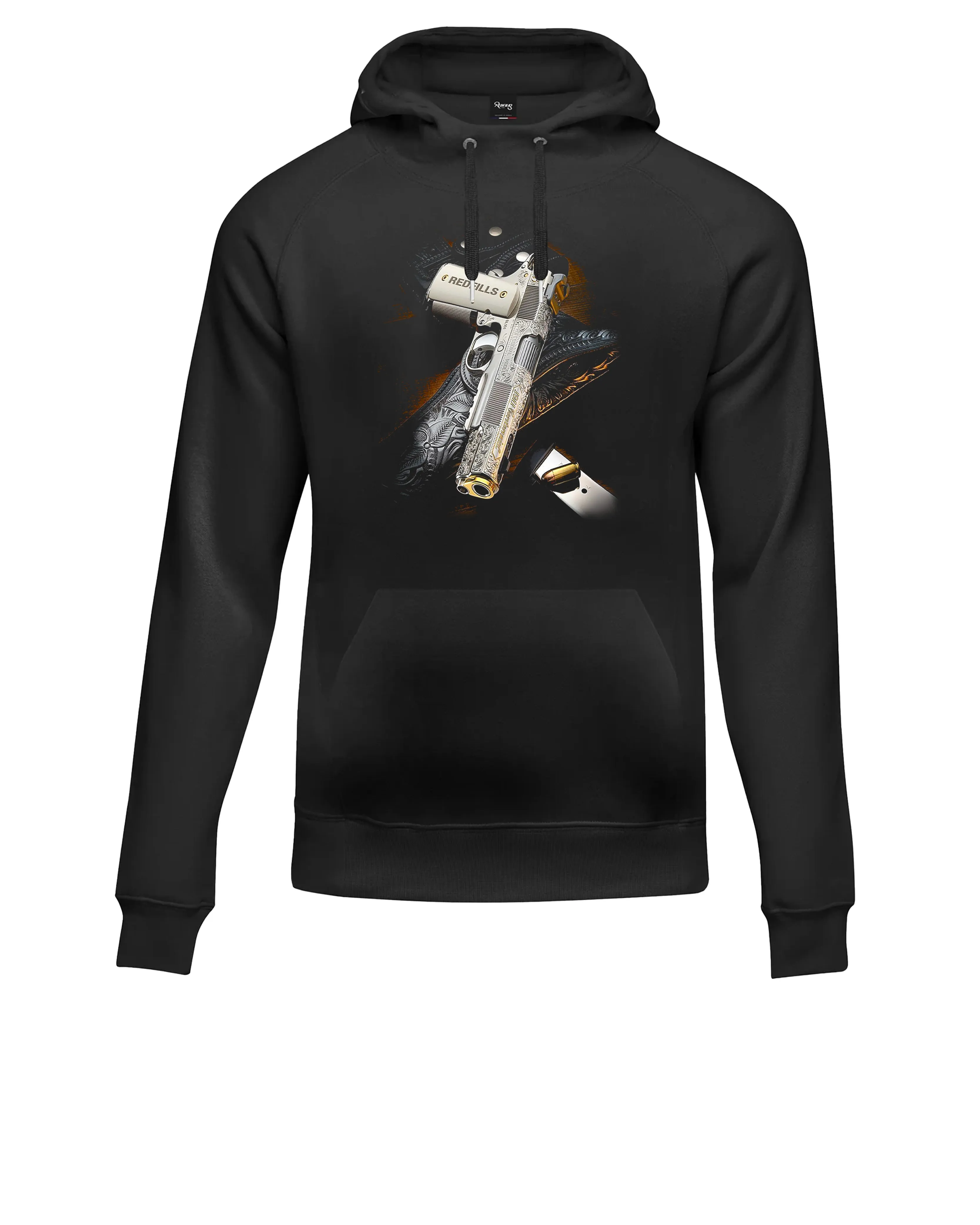 HOODIE REDFILLS NOIR GUN SHOT