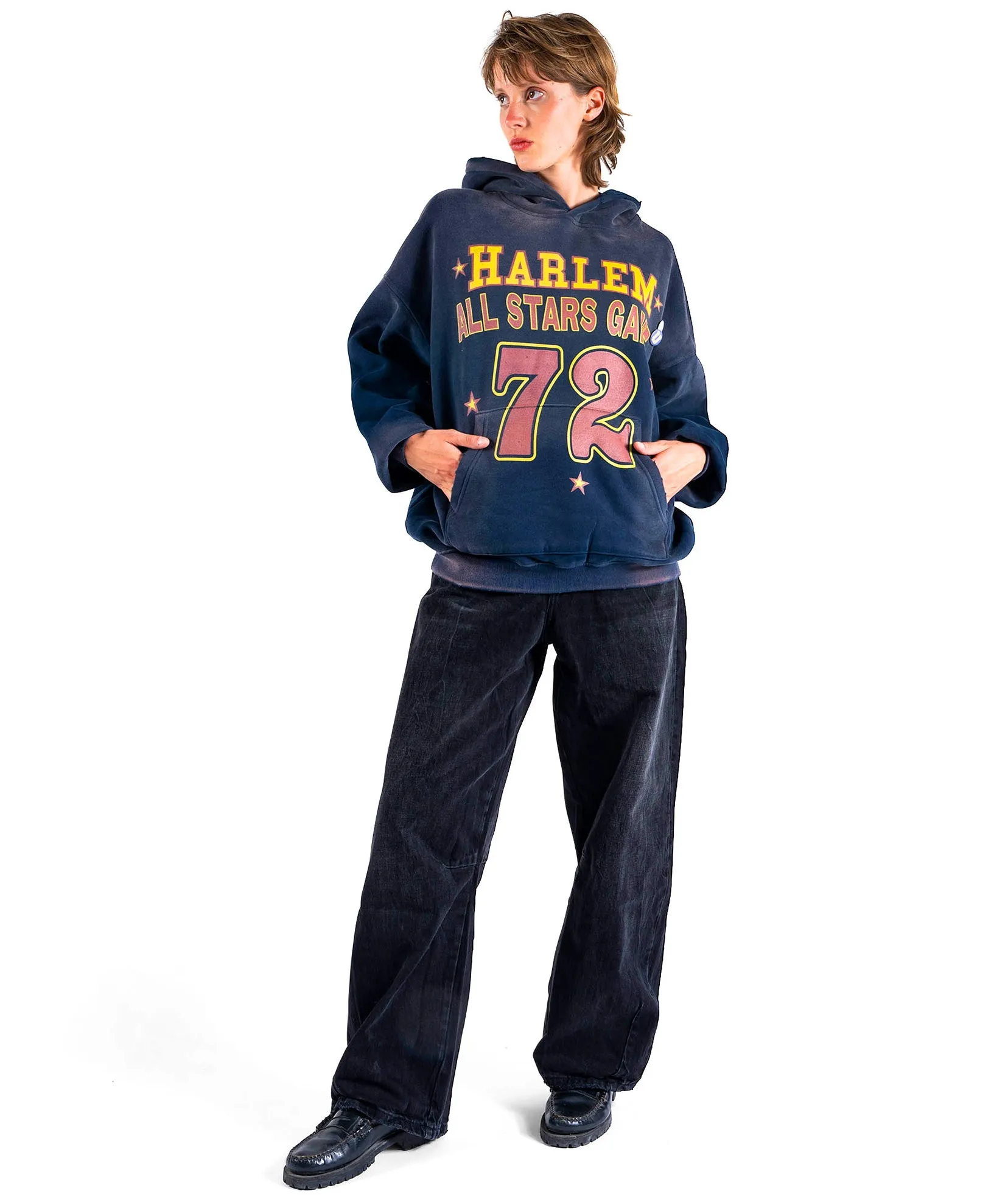 Hoodie skyler vintage blue HARLEM