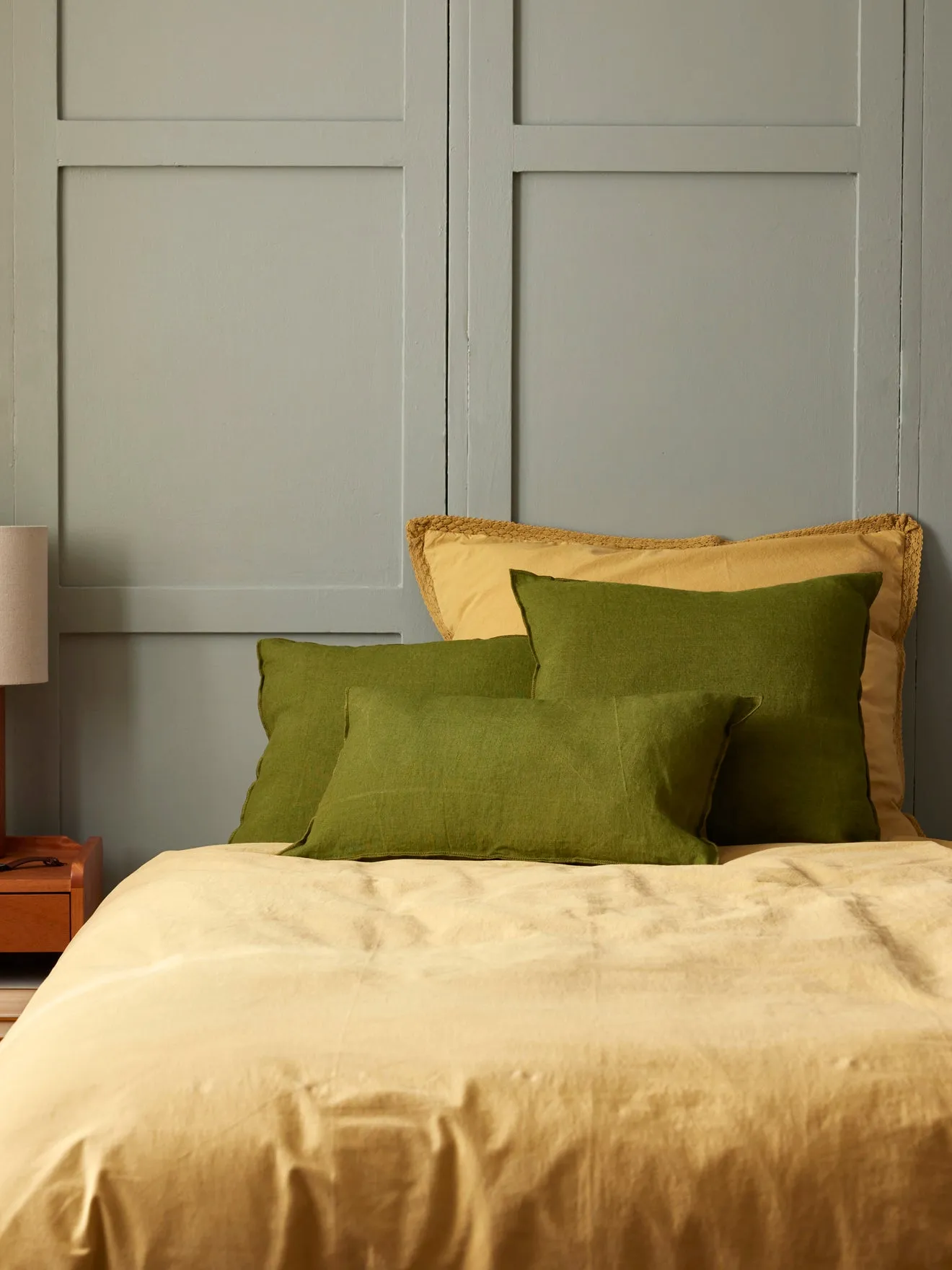 Housse de coussin en lin
