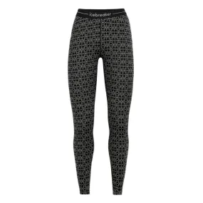 Icebreaker 250 Vertex Leggings Alpine Geo - Sous-vêtement mérinos femme | Hardloop