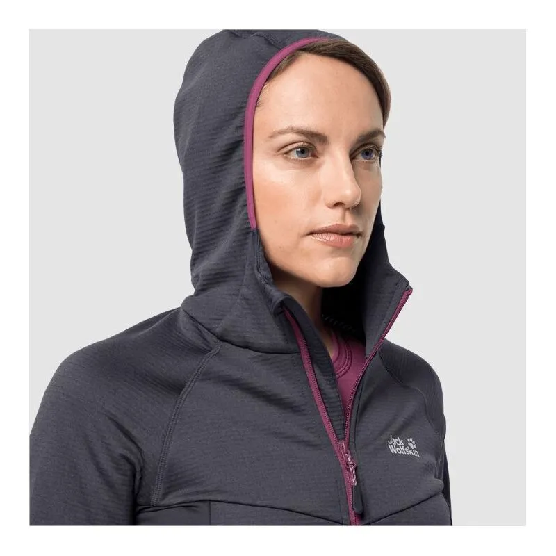 Jack Wolfskin Hydro Grid Fleece - Veste coupe-vent femme | Hardloop
