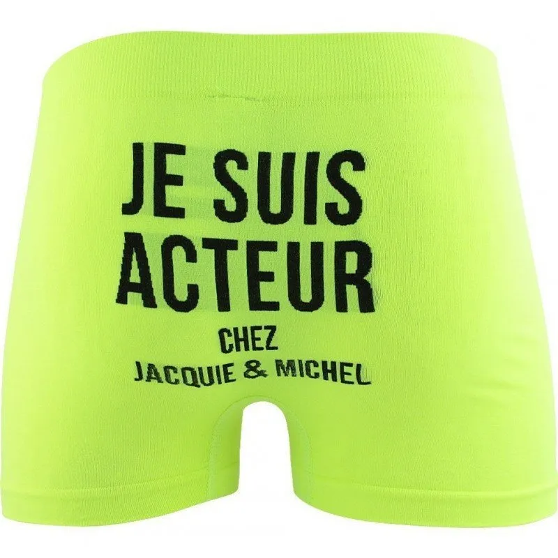 JACQUIE ET MICHEL Boxer Homme Microfibre SSASS1 Jaune