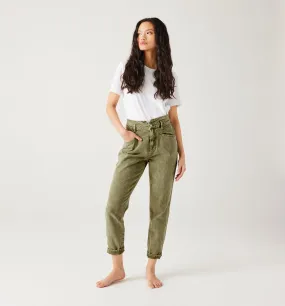 Jean mom taille haute MARCEL - Vert