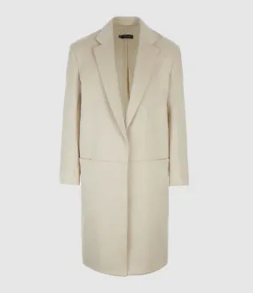 JEANNE VOULAND Partager  Manteau Eres Laine Ivoire  