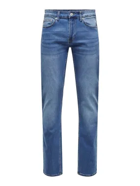 Jeans bleu classique coupe régulière