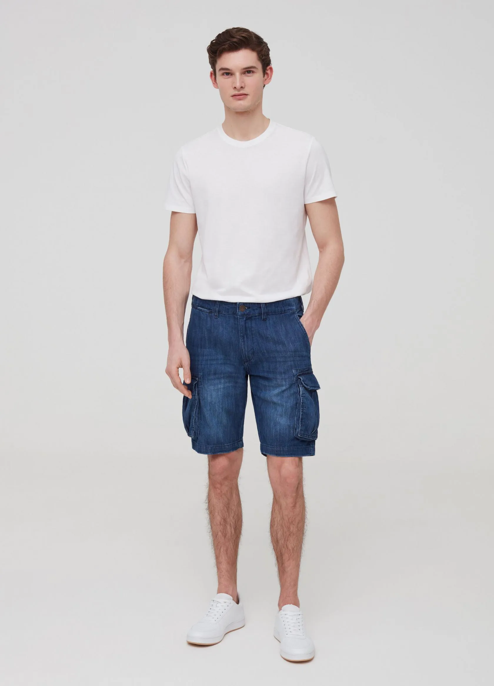 Jeans Homme | Regular-fit, cargo Bermudas Lavage foncé | OVS