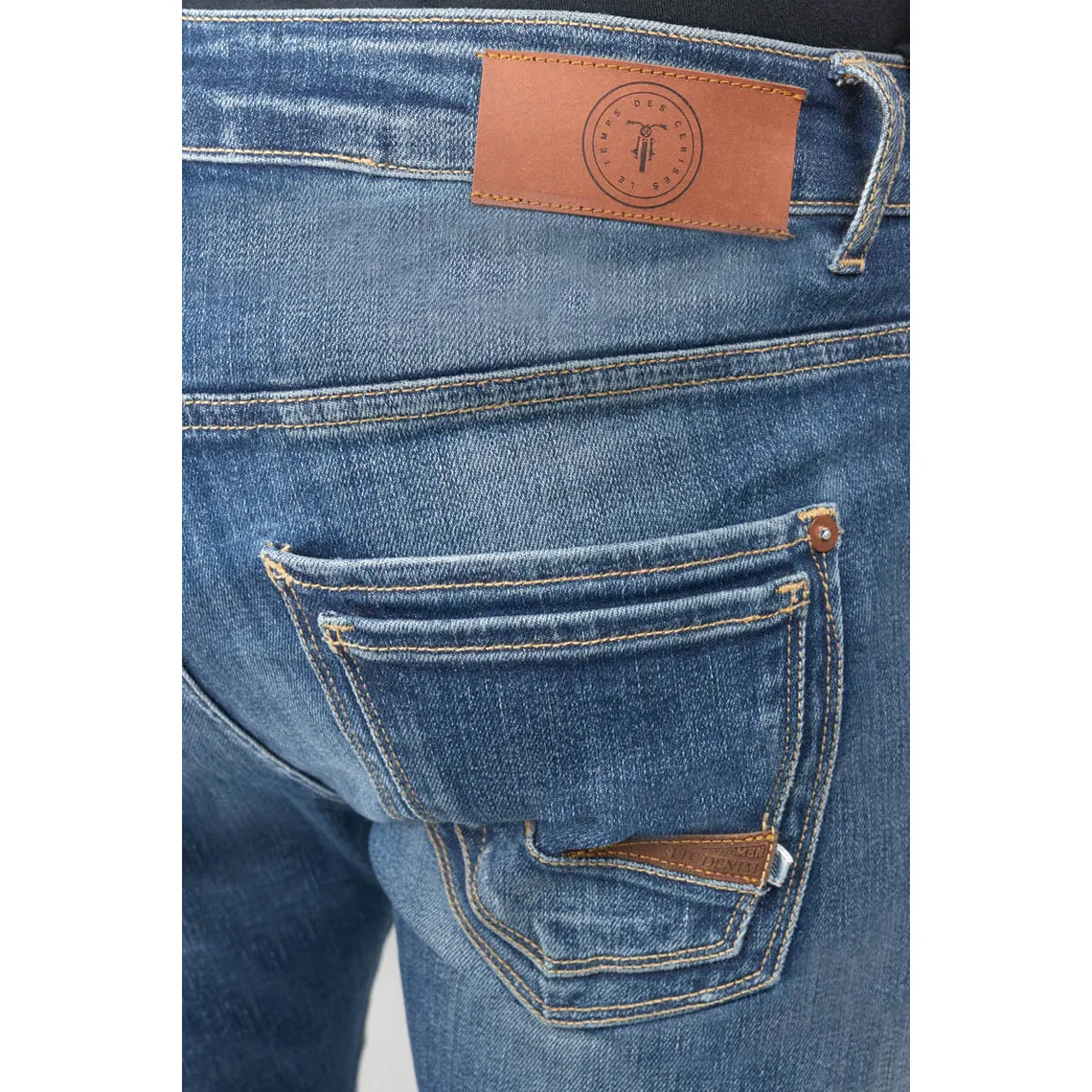 Jeans Homme skinny POWER bleu en coton Le Temps des Cerises - Jean Homme sur MenCorner