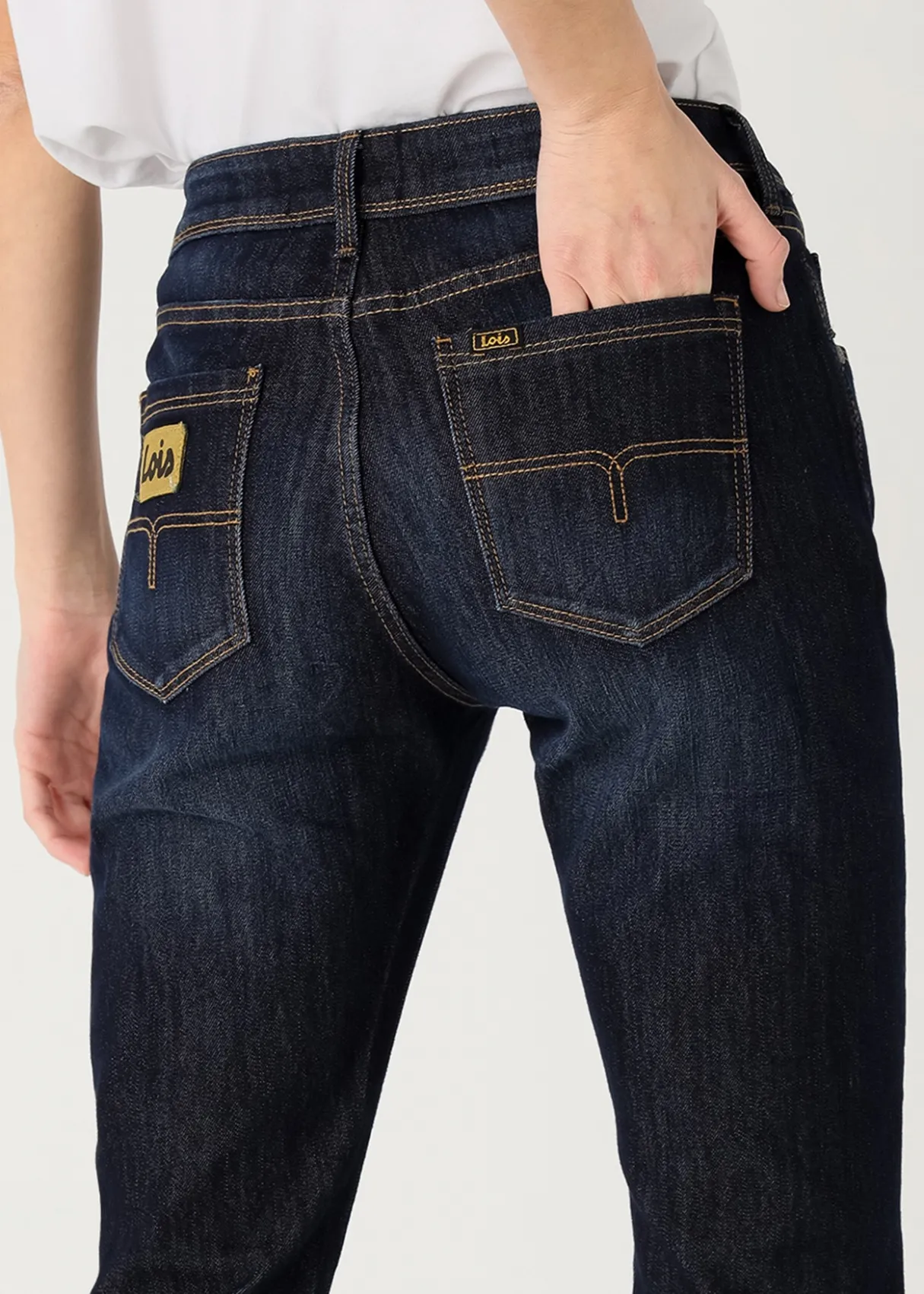 Jeans  rinse ocean bi-stretch Coupe Droite Taille Basse